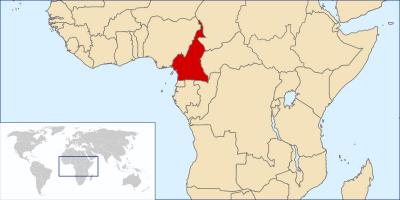 Локација Камерун на мапи света