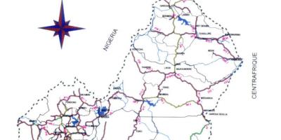 Карта путева Камерун 
