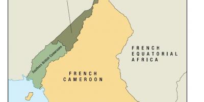 Карта државе Уно Камеруна