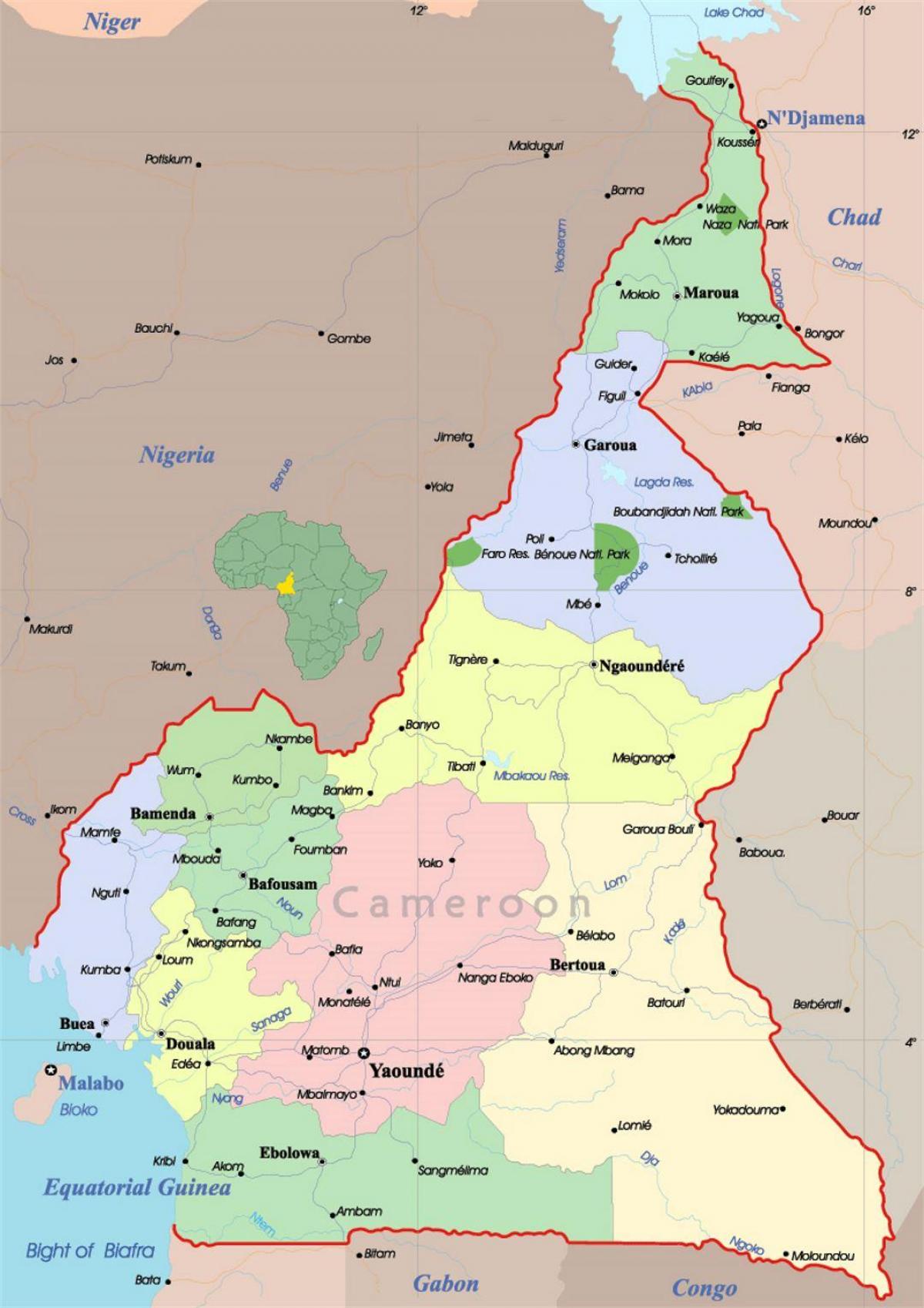 Африка Камерун мапи